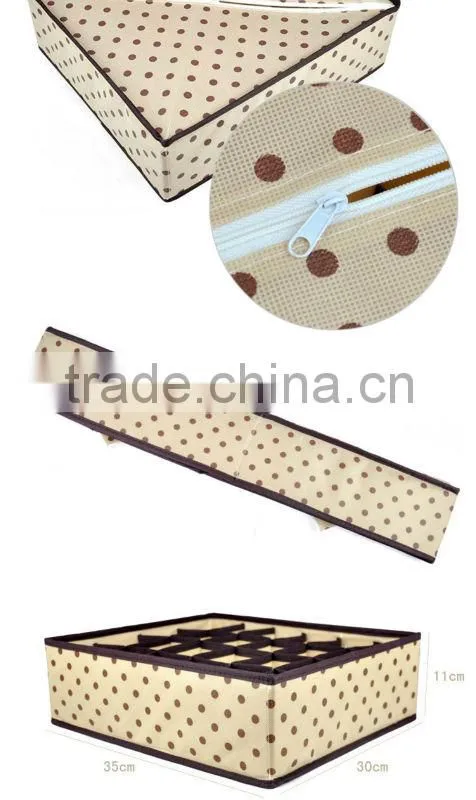 Nonwoven storage box without cover