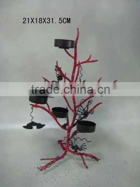 HALLOWEEN CAT DECORATION-- CANDLE HOLDER