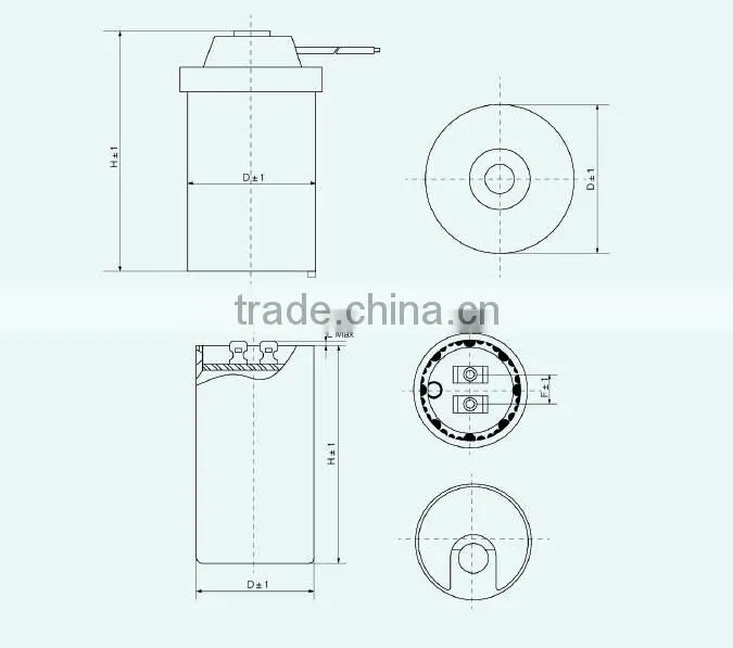 cd60 ac fan motor start capacitor 1.5uf