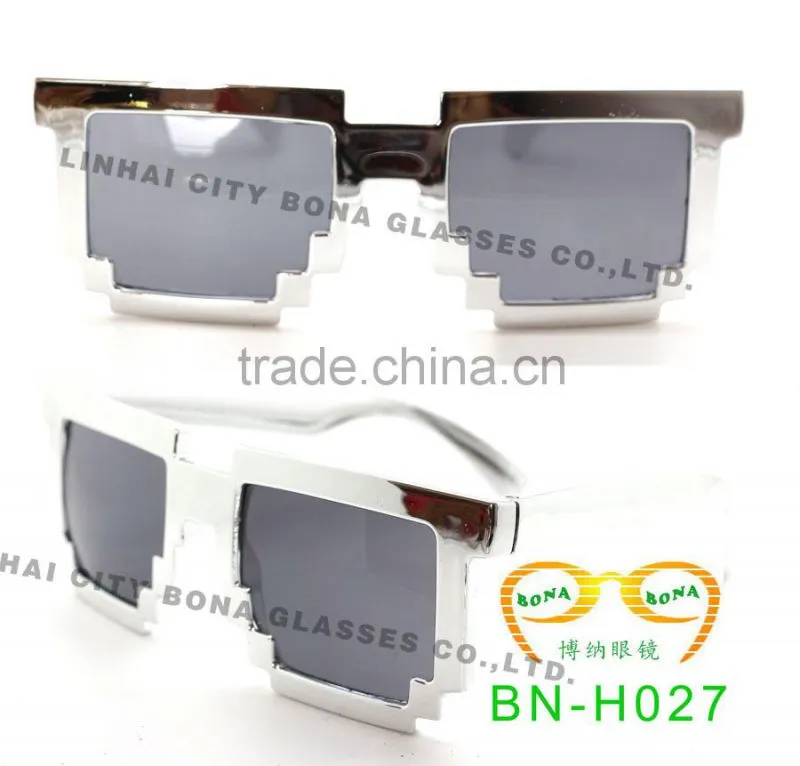 nerd pixelated sunglass,plastic sun glasses,promotion gifts