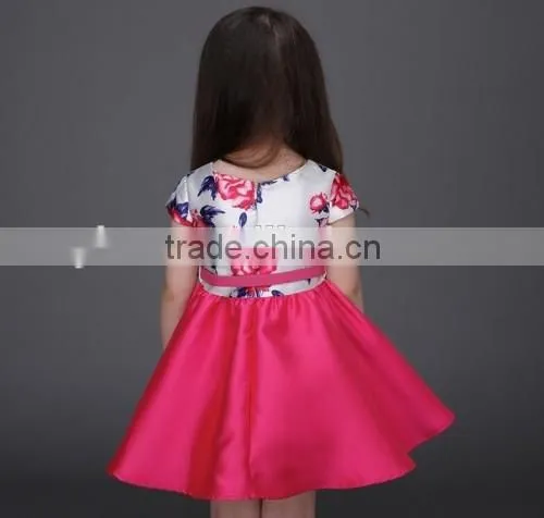 fashion sweet baby girl kids dresses for weddings free belt cheap satin kids anarkali dresses