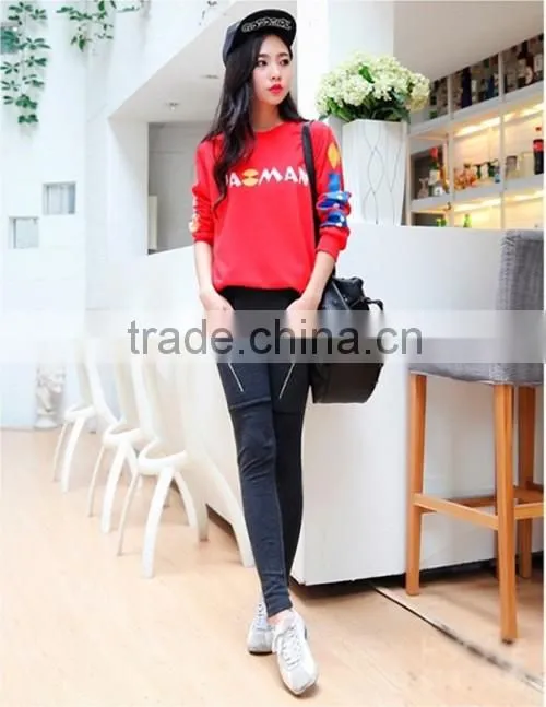 Black Leggings Wholesale Best Selling Summer Zipper Leggings