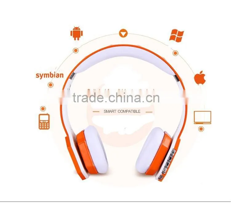 Wholesale wireless bluetooth headphone high quality music player wireless