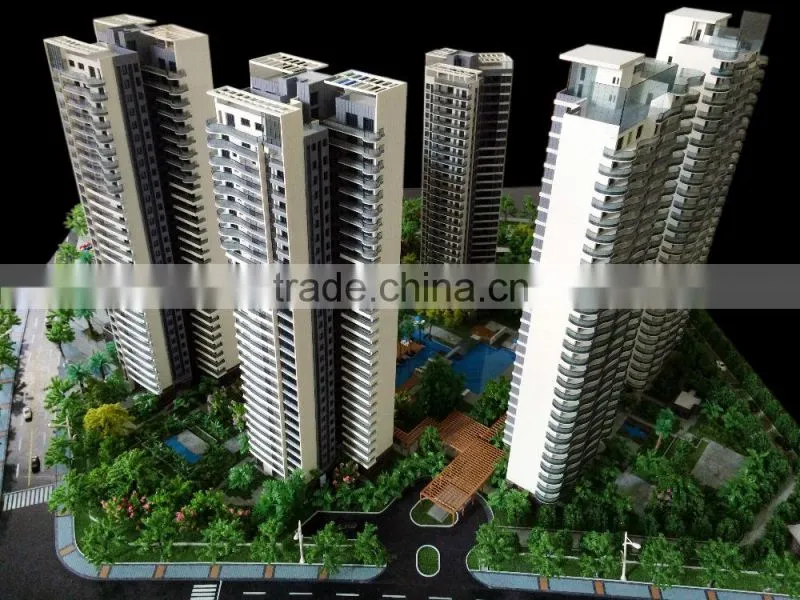 Maquettes for high rise building house plan ,3d scale architectural scale model maker