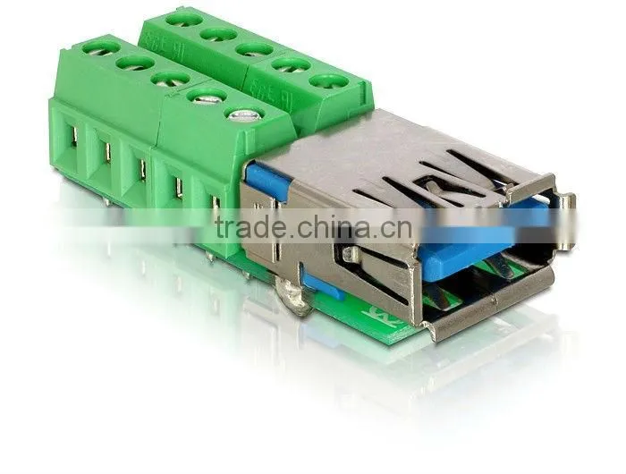 Serial and USB Terminal Termination Adapters DB9 Female 9 Pin Terminal Block DB15 Female 15 Pin Terminal Block