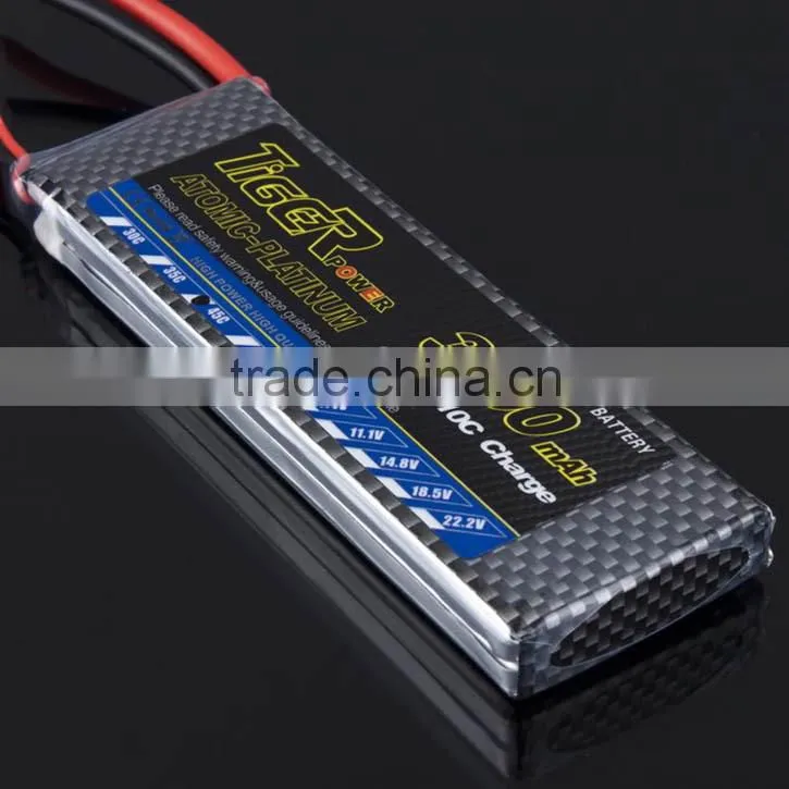 Factory price Tiger Lipo battery 35C for RC CAR boat 450 500 600 RC helicopter