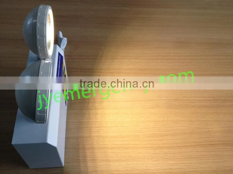 2X3W RECHARGABLE LED HIGH BRIGHTNESS EMERGENCY TWIN-SPOT LIGHT JY-1038-SMD