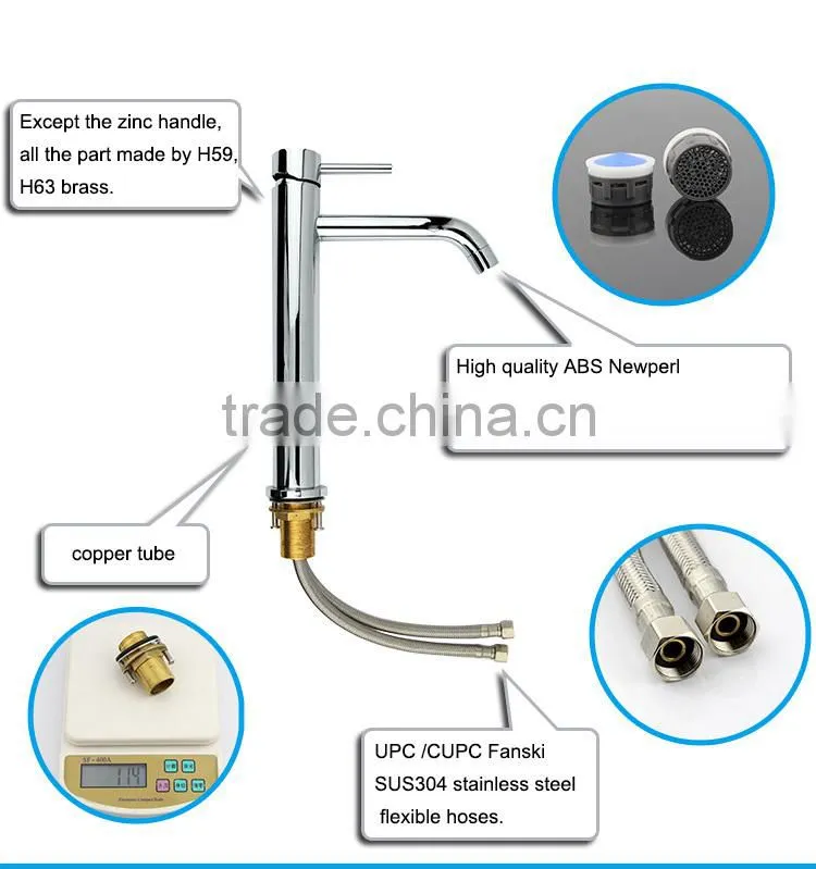 Russia Gun Single Handle UPC Brass Lavatory Faucet