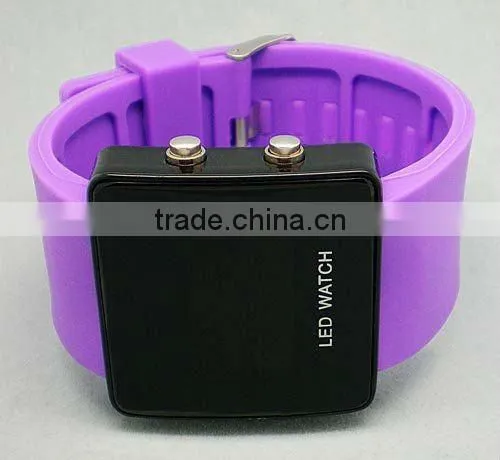colorful fashion silicone led watches