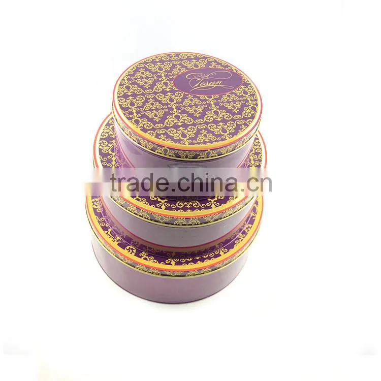 round cookie set wholesale box for cookies tin set