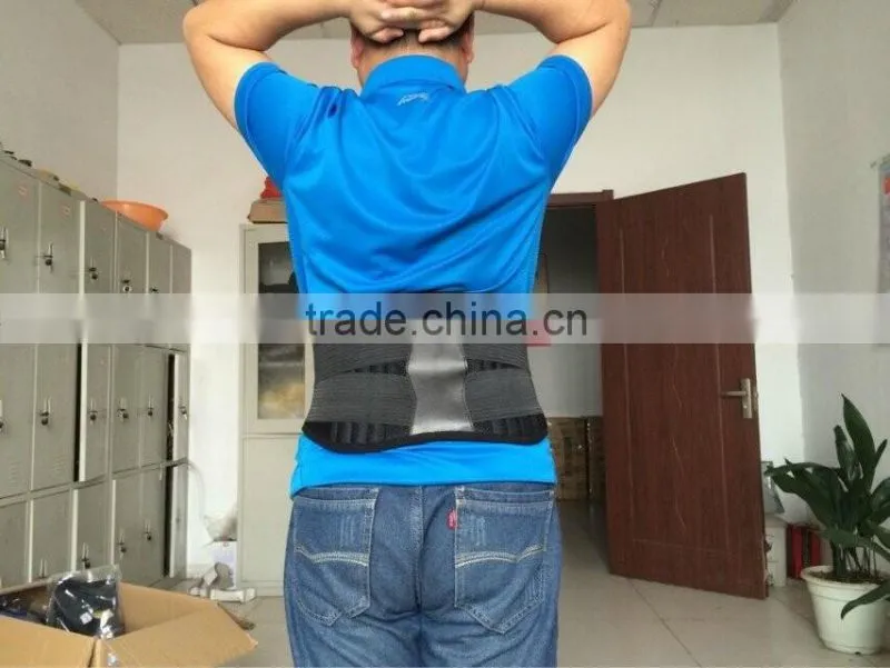 CE&FDA Double Pull Adjust Pain Relief Waist Back Support Brace Belt Made in china