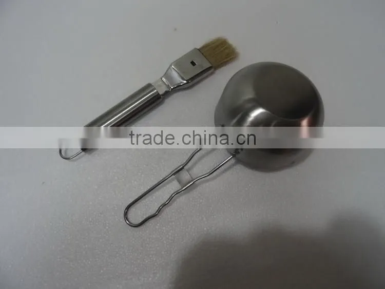 Stainless steel good multi grill bowl and brush