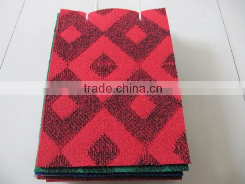velour needle punch carpet 100% polyester Needle Punched Nonwoven Velour Carpet
