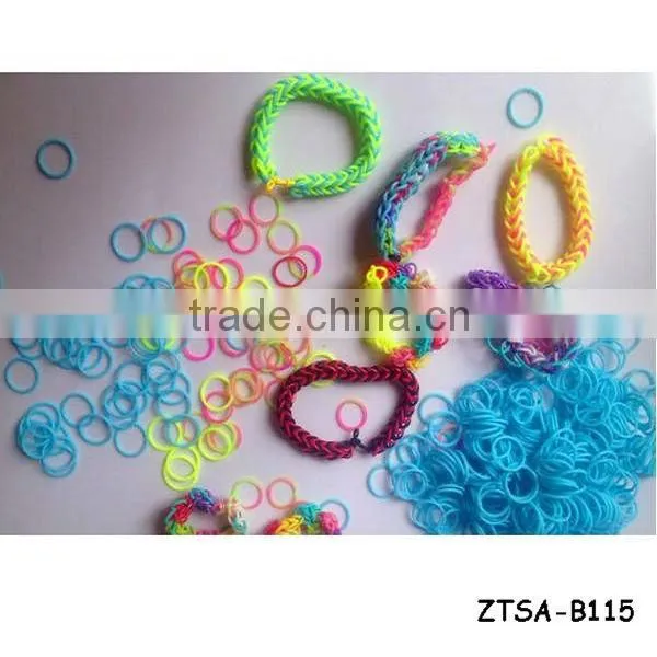 Latest Colorful Loom DIY Bands Rubber Bracelet ZTSA-B102