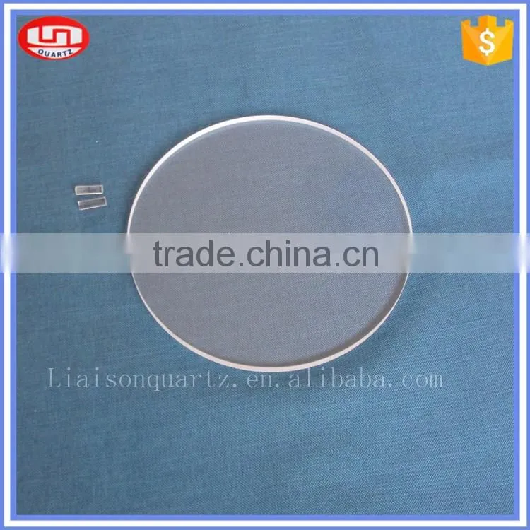 Heat resistant round quartz glass discs from Liaison Quartz