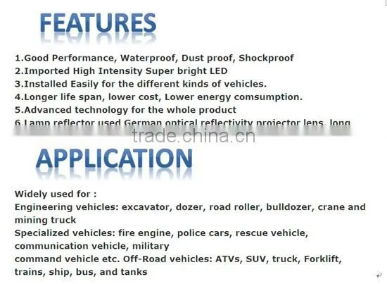 High Power LED Revolving Warning Light Strobe Warning Light Caution Light