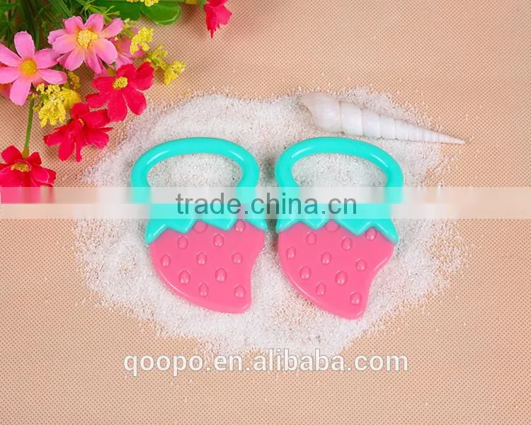 2015 Safety Baby Chew Toy Silicone Water Ring Shape Infant Fruit Teether