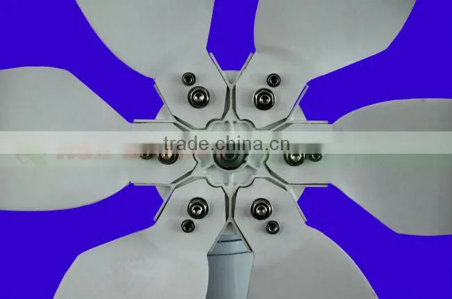 300w wind turbine generator 6 PCS blades for homes+wind/solar hybrid controller(LCD display)+600w off grid inverter