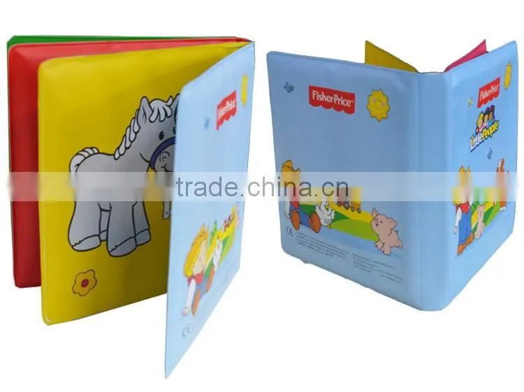Popular harmless soft PVC waterproof baby bath book