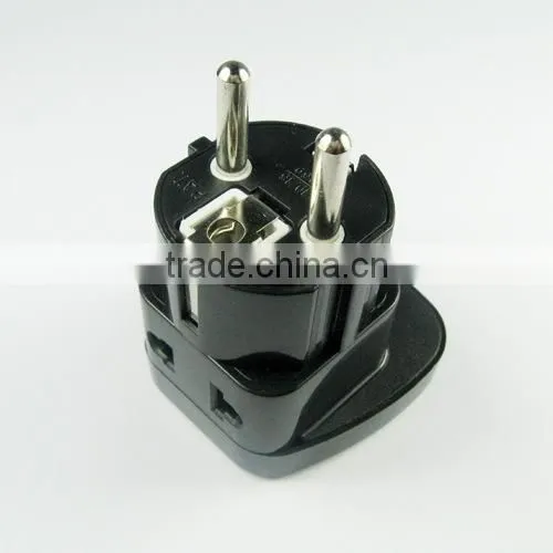 New products 2016 Double socket 2 ways universal travel adaptor, Brazil to Eu adapter plug