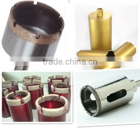 Dry Granite Silver Brazed Diamond Core Drill Bits with Side Protection