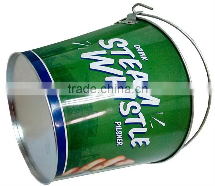 Semi-automatic Tin Can Seamer Machine Of Beer Ice Bucket Promotion Barware Wine Cooler Tin Bucket Production Line