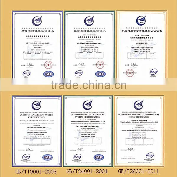 high quality interior wall decorative aluminum composite panel