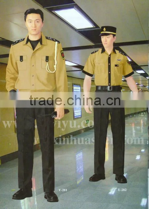wholesale handmade cotton/polyester security guards uniform