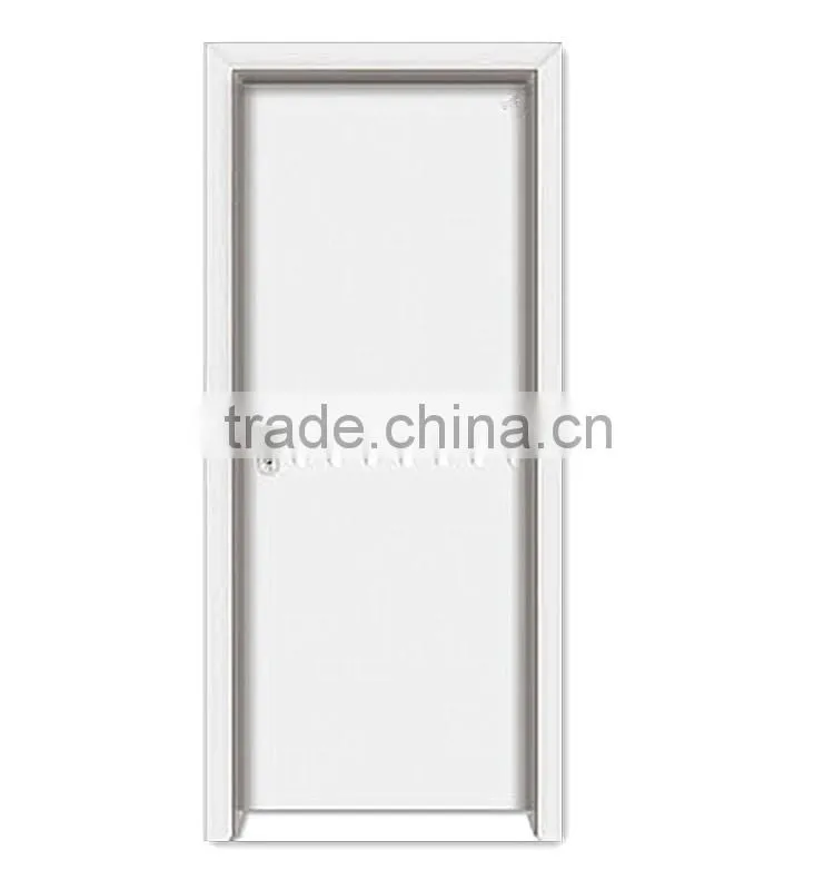 Elegant white PVC materials interior flush doors