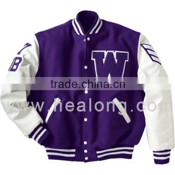 New Handsome Jacket Design Baseball Fleece Jacket