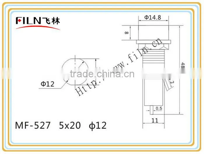 HJFM527 black bakelite high voltage fuse holder10A 250VAC