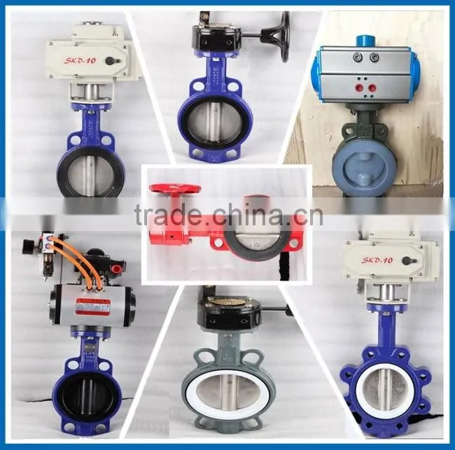 Wafer Resilient Seated Butterfly Valve with stainless steel disc