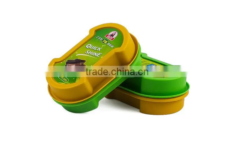 innovative new products best shoe polish brand leather shoes double-faced instant shoe shine sponge wholesale
