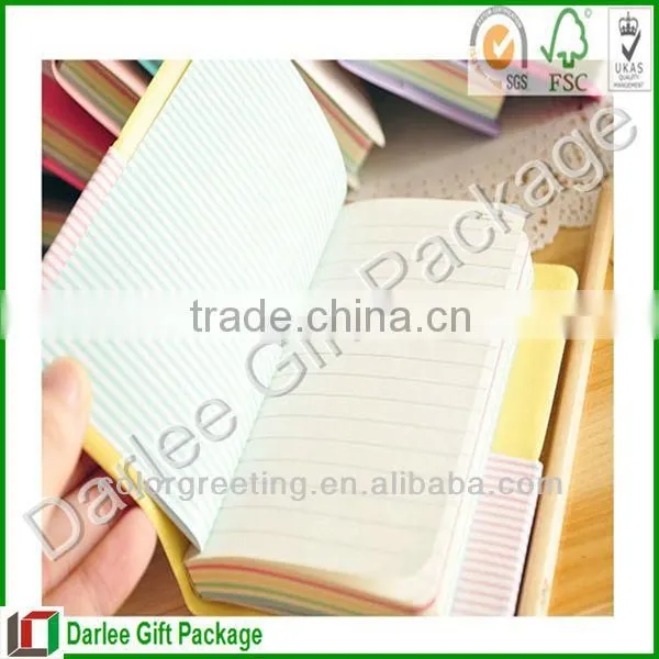 high quality hardcover school leather notebook