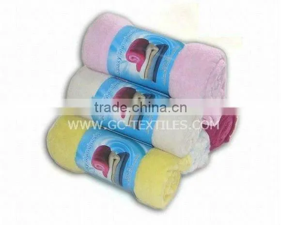 100% Polyester Solid Coral Fleece Blanket