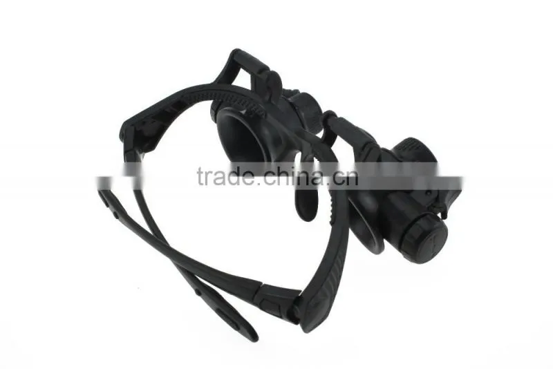 10X 15X 20X 25X Binocular Loupe Glasses Magnifier magnifying glass with LED Light for Jewelry Appraisal Watch Repair