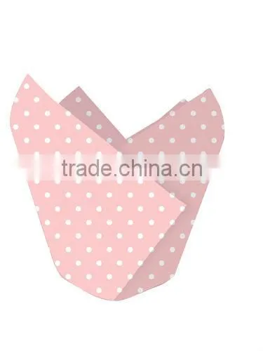 Easy Clean Factory Price Wholesale Food Grade dot Cupcake Wrapper