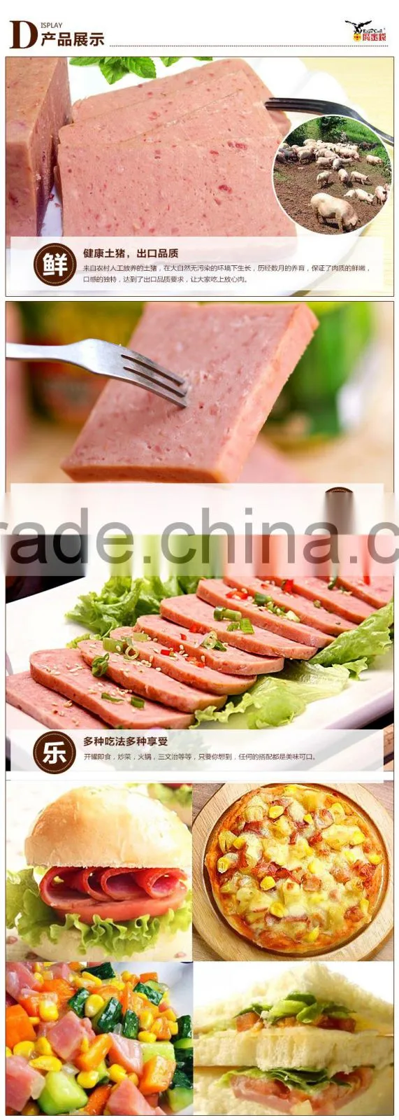 halal canned meat luncheon meat for sale 198g or 340g
