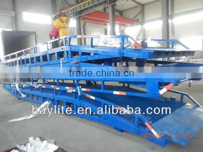 Heavy Duty Adjustable Hydraulic Forklift Yard Ramp