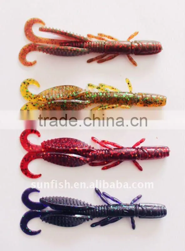 soft fishing lure with salt,freshwater soft lure G04