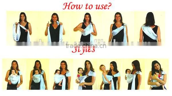 Customize baby sling stretchy wrap carrier for newborn baby/baby carrier wrap