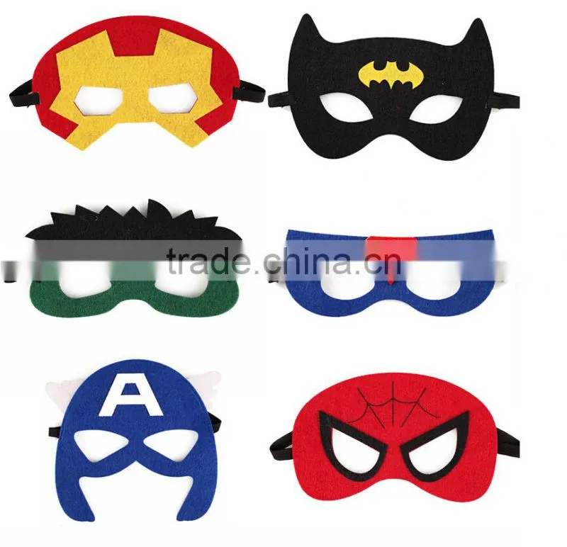 Cheap Dress up Promotional Felt Animal Mask Kids Birthday Party Favor