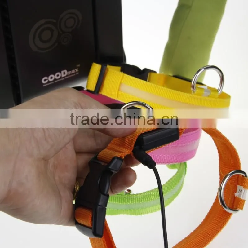 usb rechargeable luminous dog collars