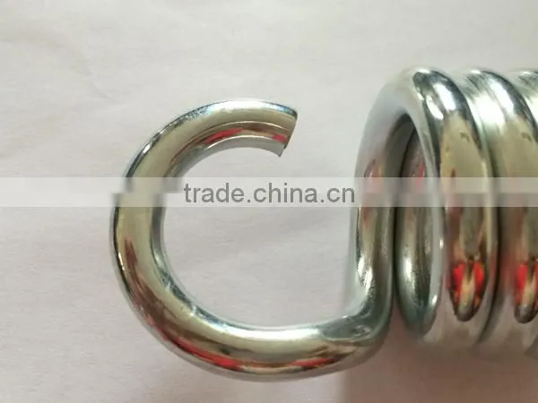 Custom galvanized extension spring in spring steel