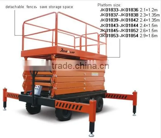 Customized available Hydraulic aerial work scissor lift platform
