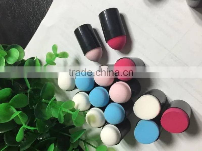 sponge makeup dauber/ sponge Dauber by finger for cosmetic tool/finger cosmetic sponge