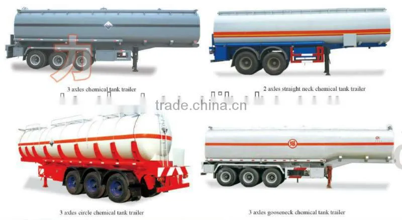 45 m3 Oil Tanker Semi Trailer 3 axles
