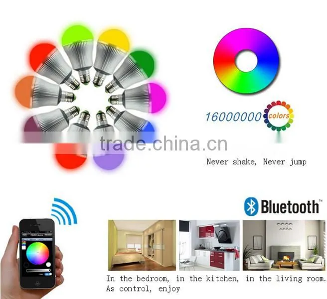 2015 Top Selling indoor Led Smart Light Bulb Wifi For Home use