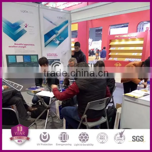 Haining Gensin 40mm polycarbonate plug-pattern panels roofing sheet