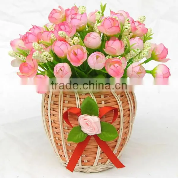 jiayu Wholesale empty willow flower vase baskets